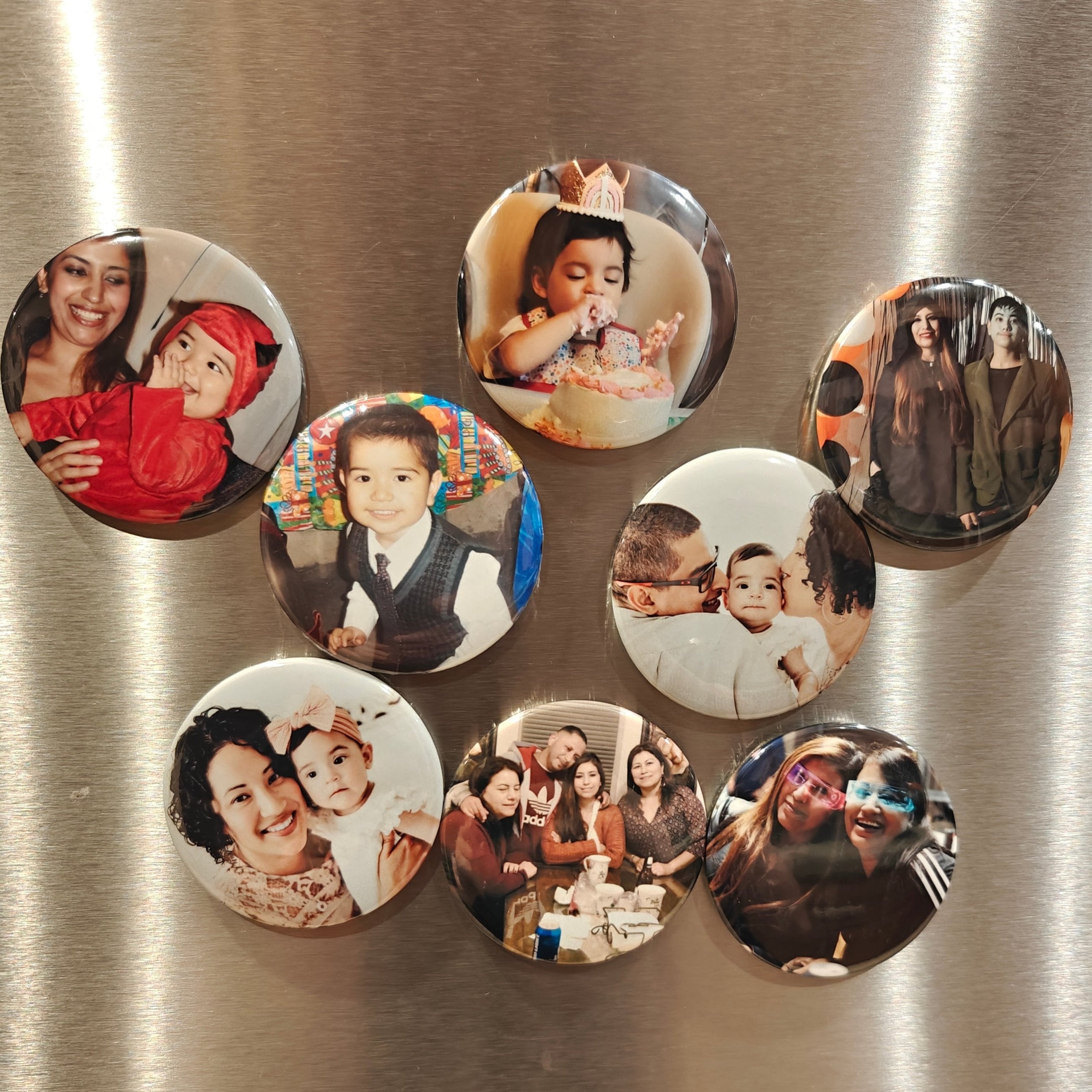 Personalized Button Fridge Magnets