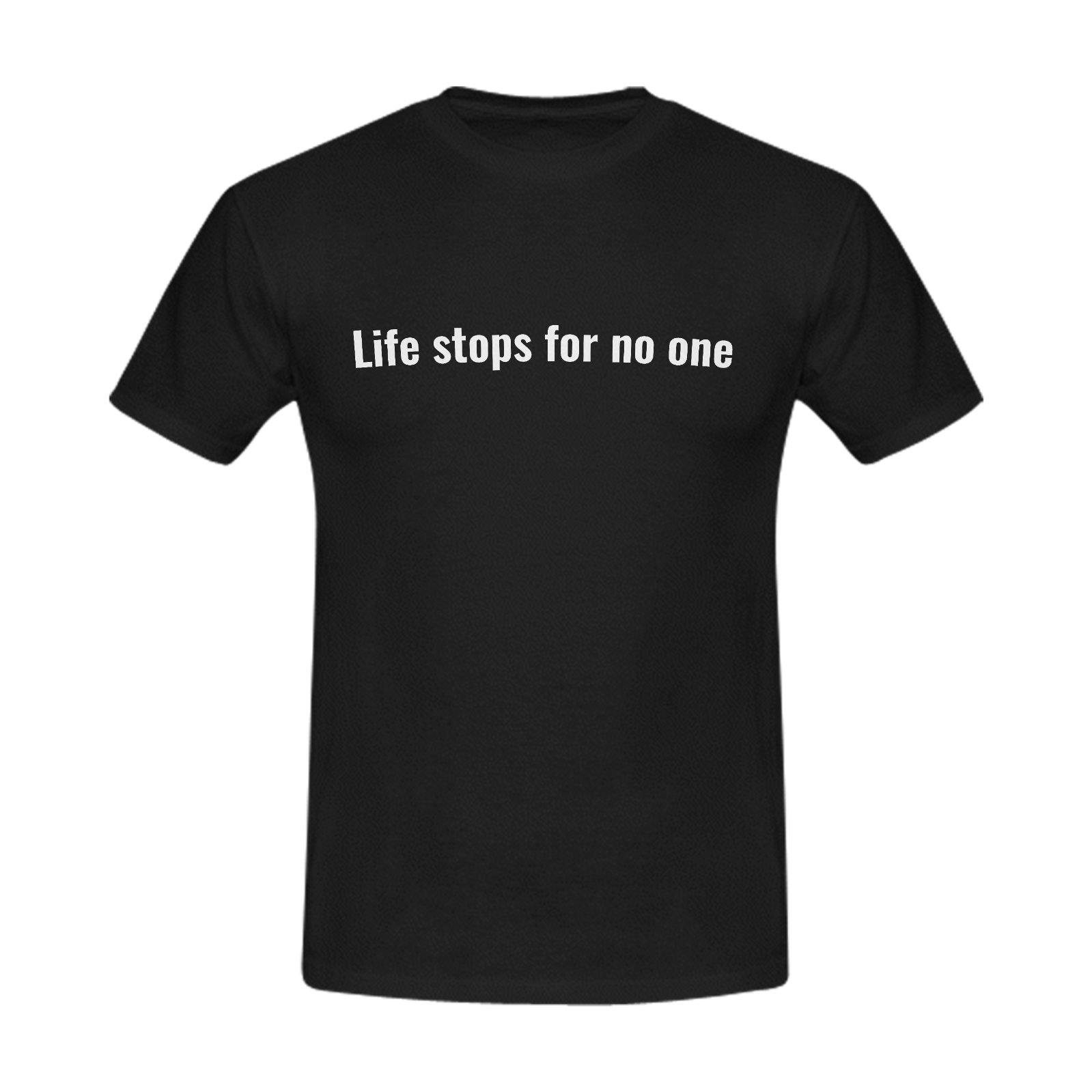 Life Stops for No One Men's Slim Fit T-shirt - The Simple Merchant