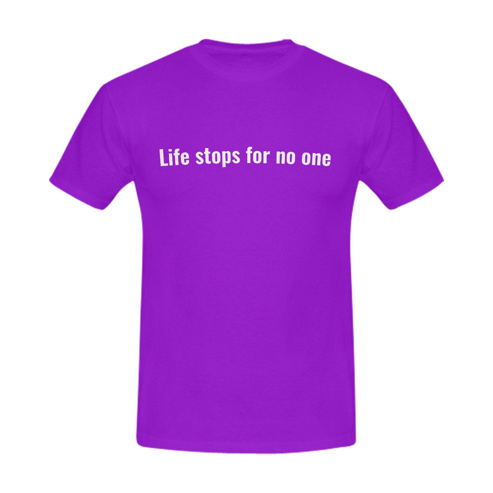 Life Stops for No One Men's Slim Fit T-shirt - The Simple Merchant