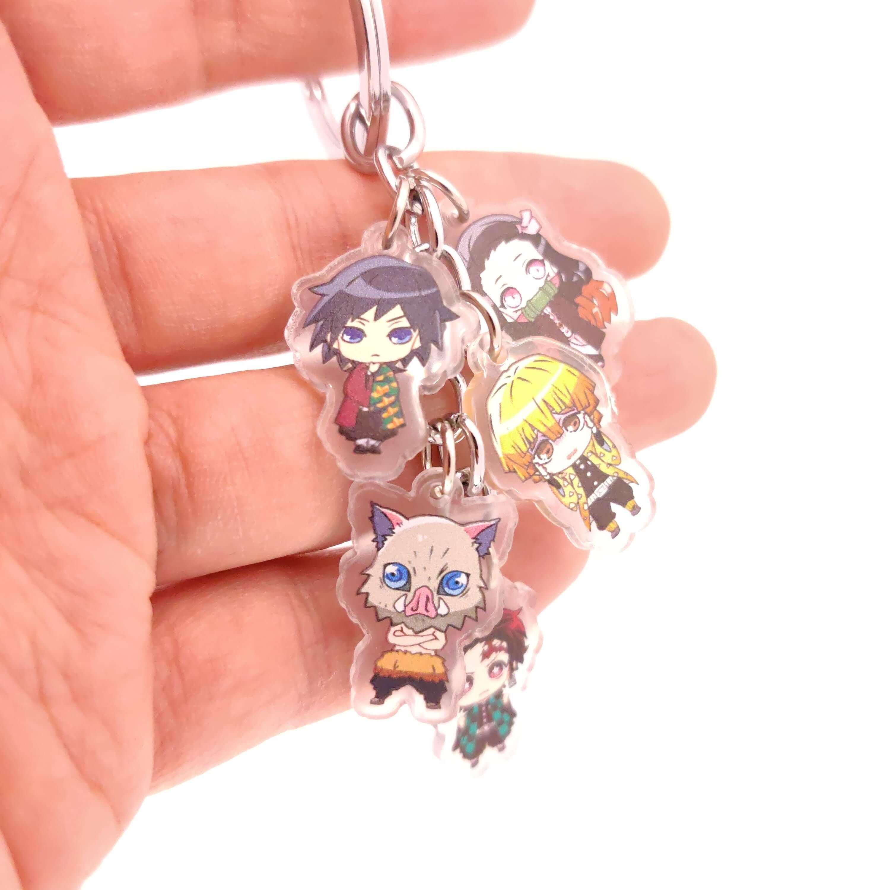 Demon Slayer 5pc Keychains - The Simple Merchant