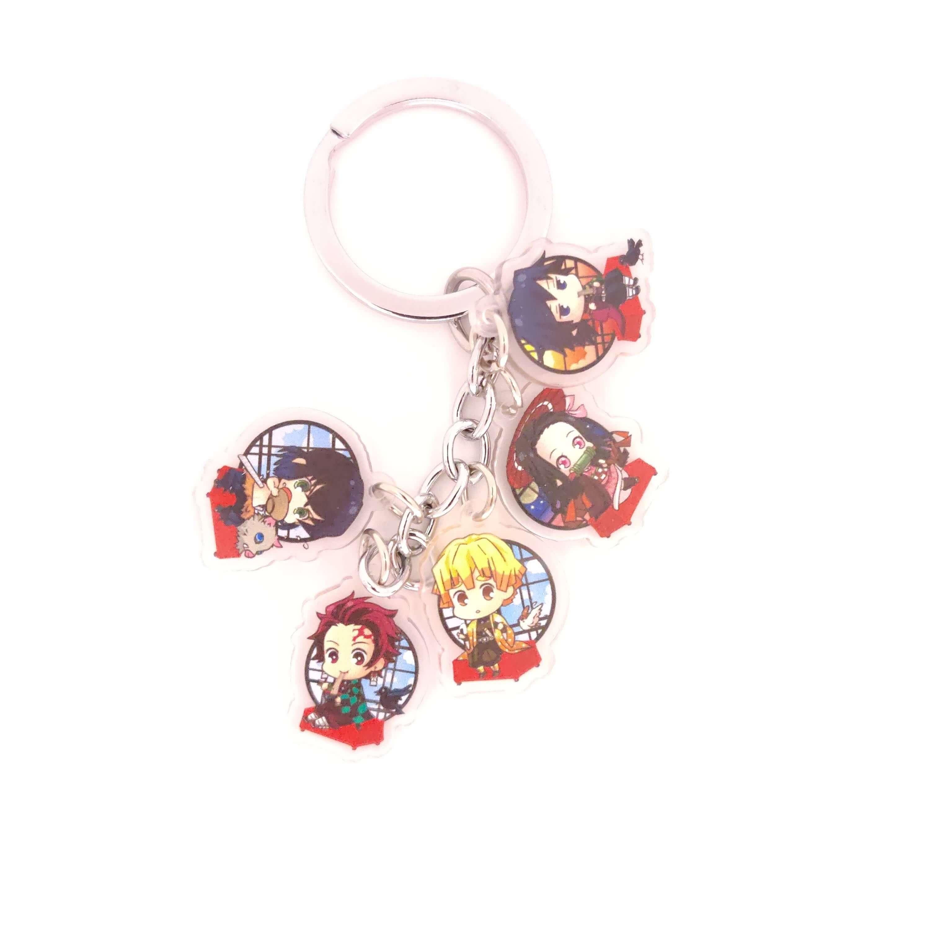 Demon Slayer 5pc Keychains - The Simple Merchant