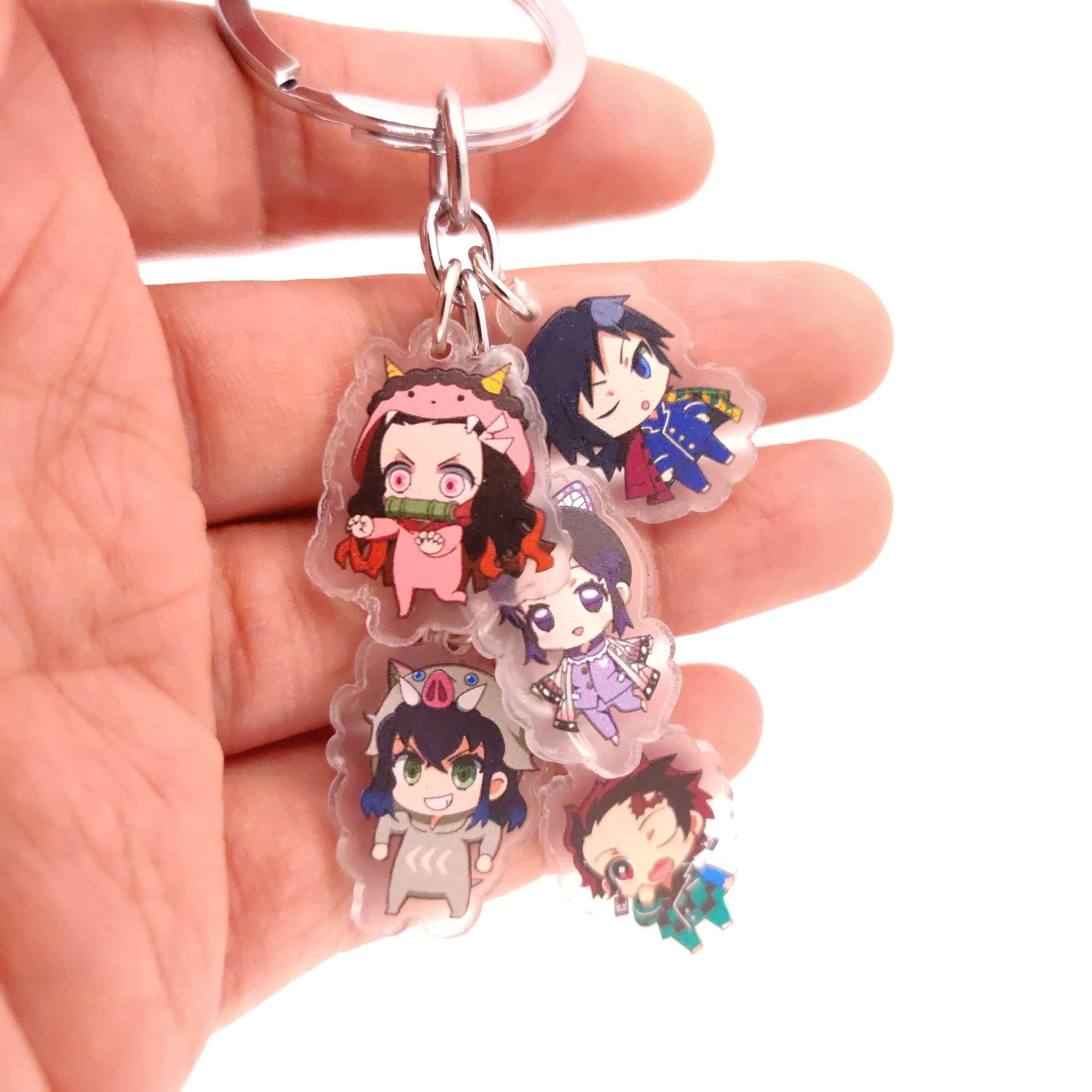 Demon Slayer 5pc Keychains - The Simple Merchant