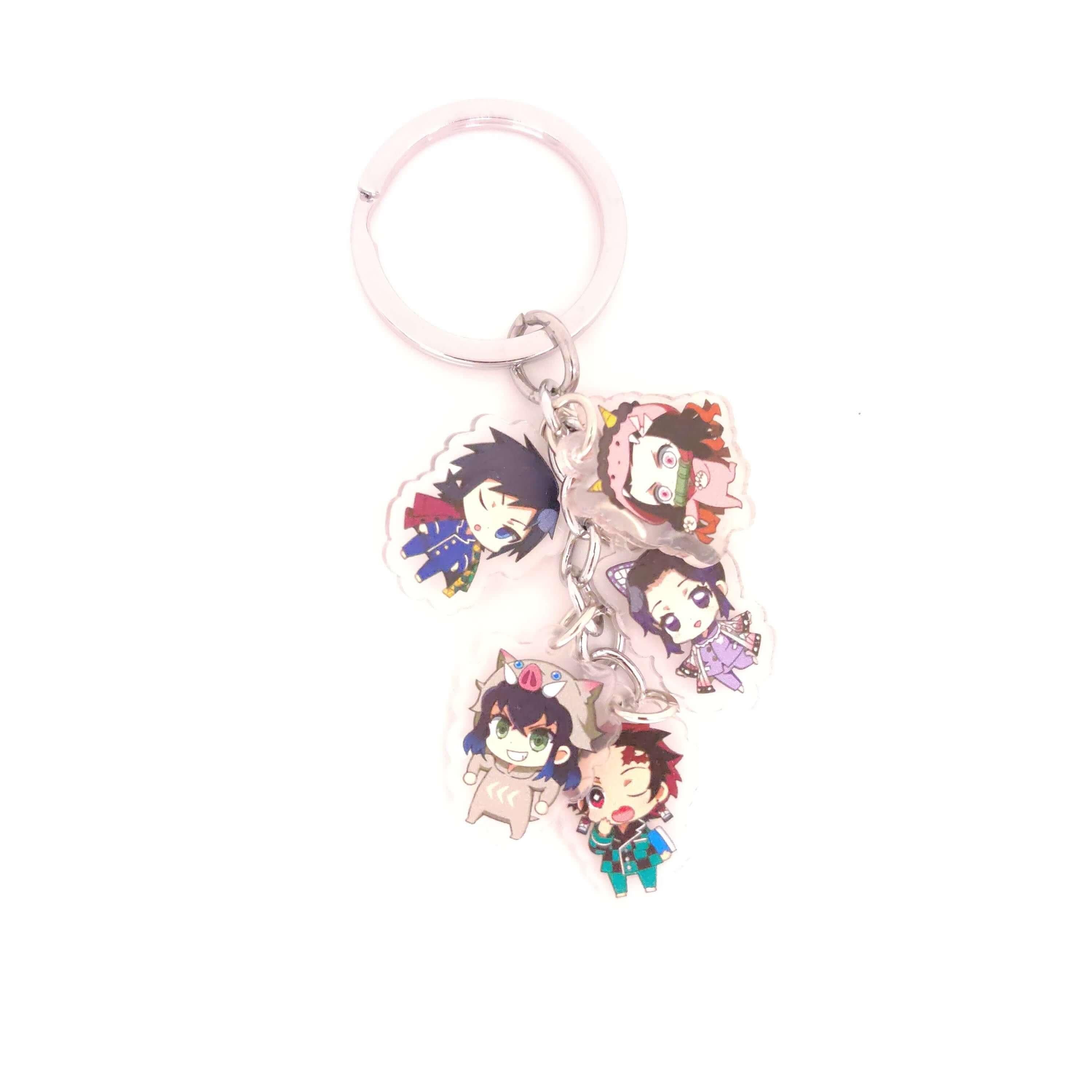 Demon Slayer 5pc Keychains - The Simple Merchant