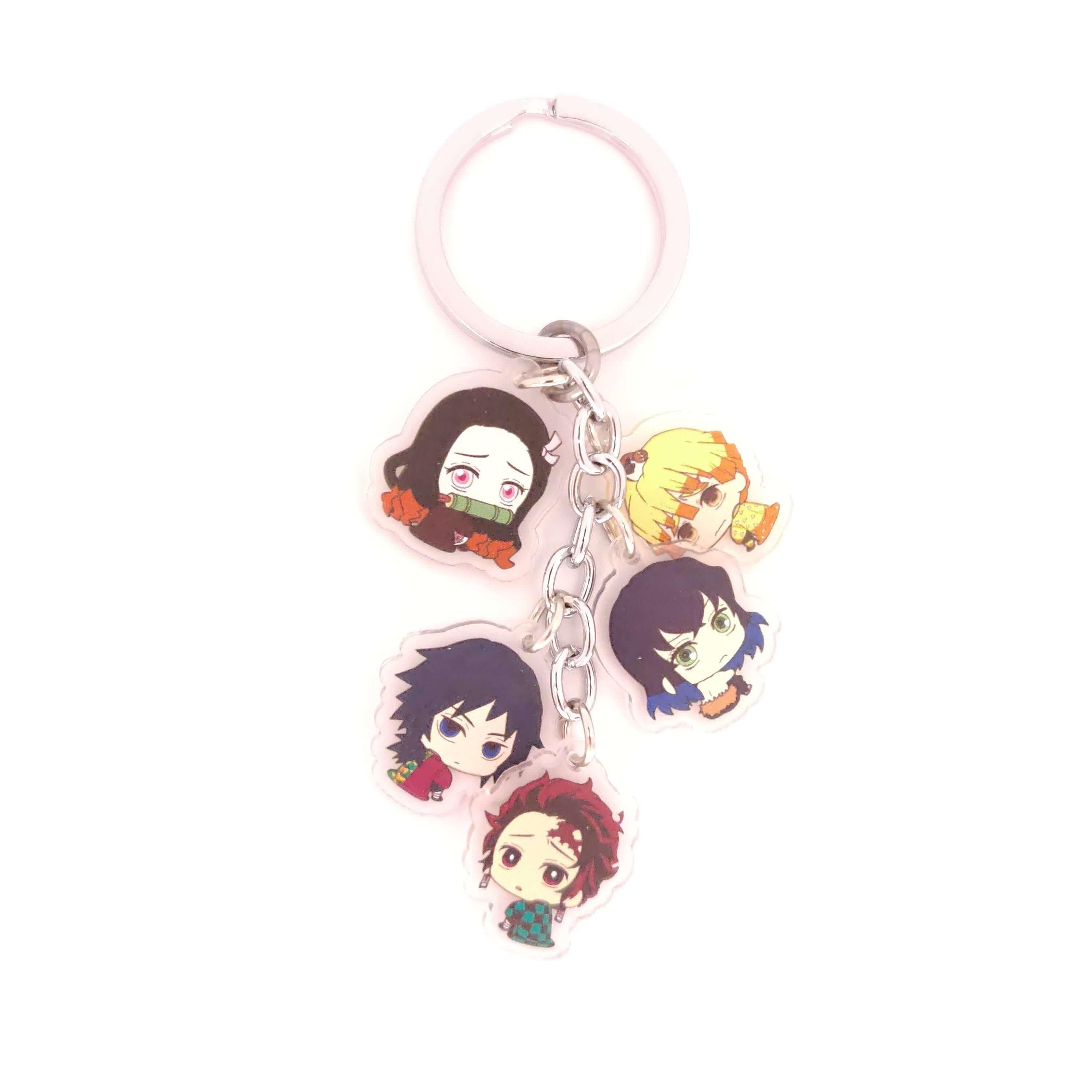 Demon Slayer 5pc Keychains - The Simple Merchant