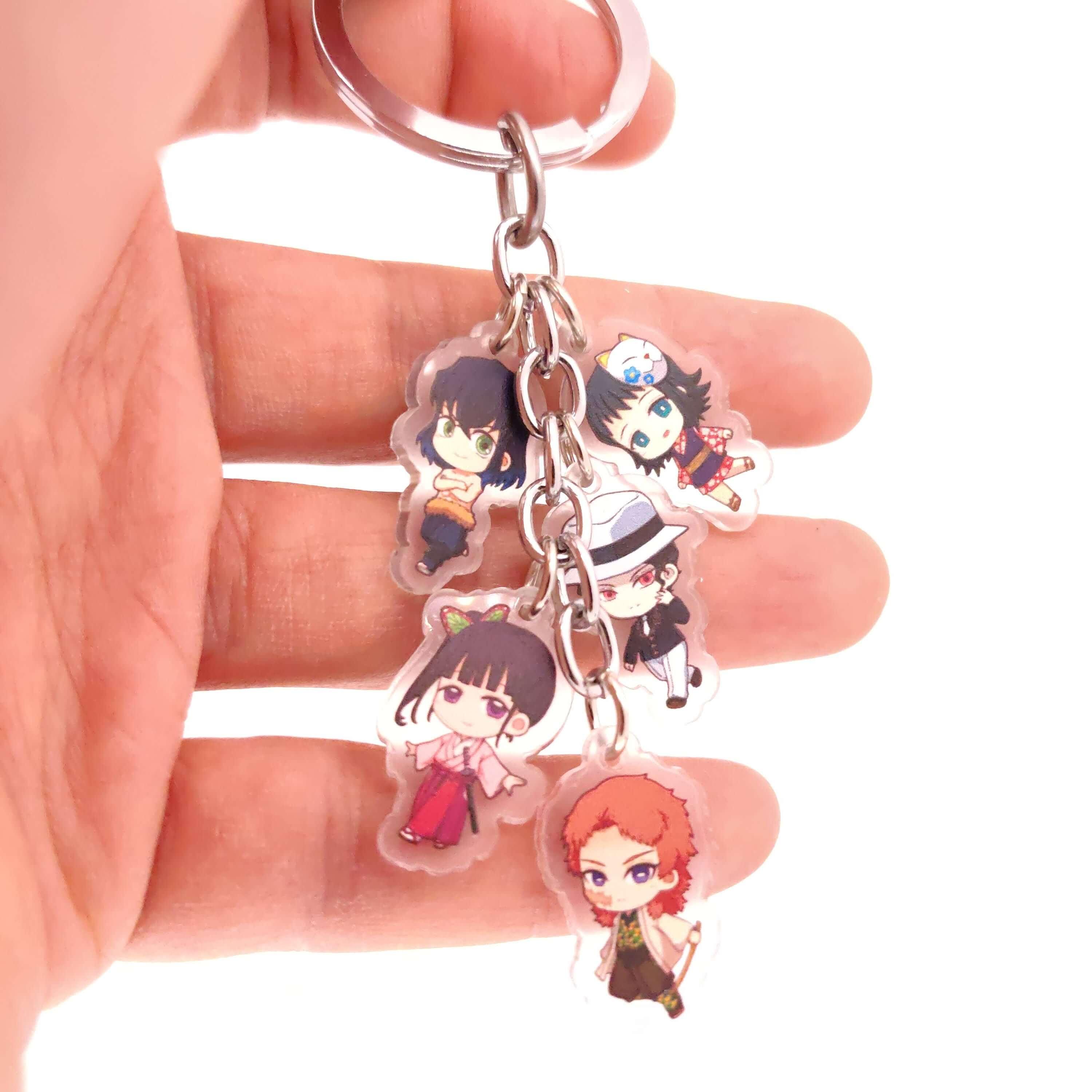 Demon Slayer 5pc Keychains - The Simple Merchant