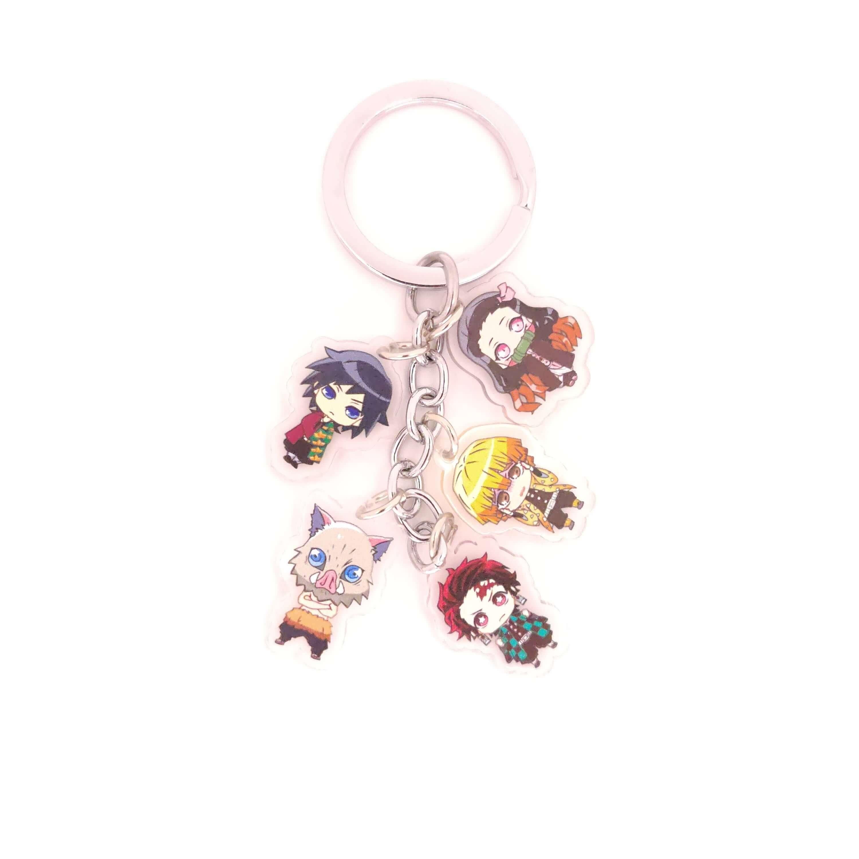 Demon Slayer 5pc Keychains - The Simple Merchant