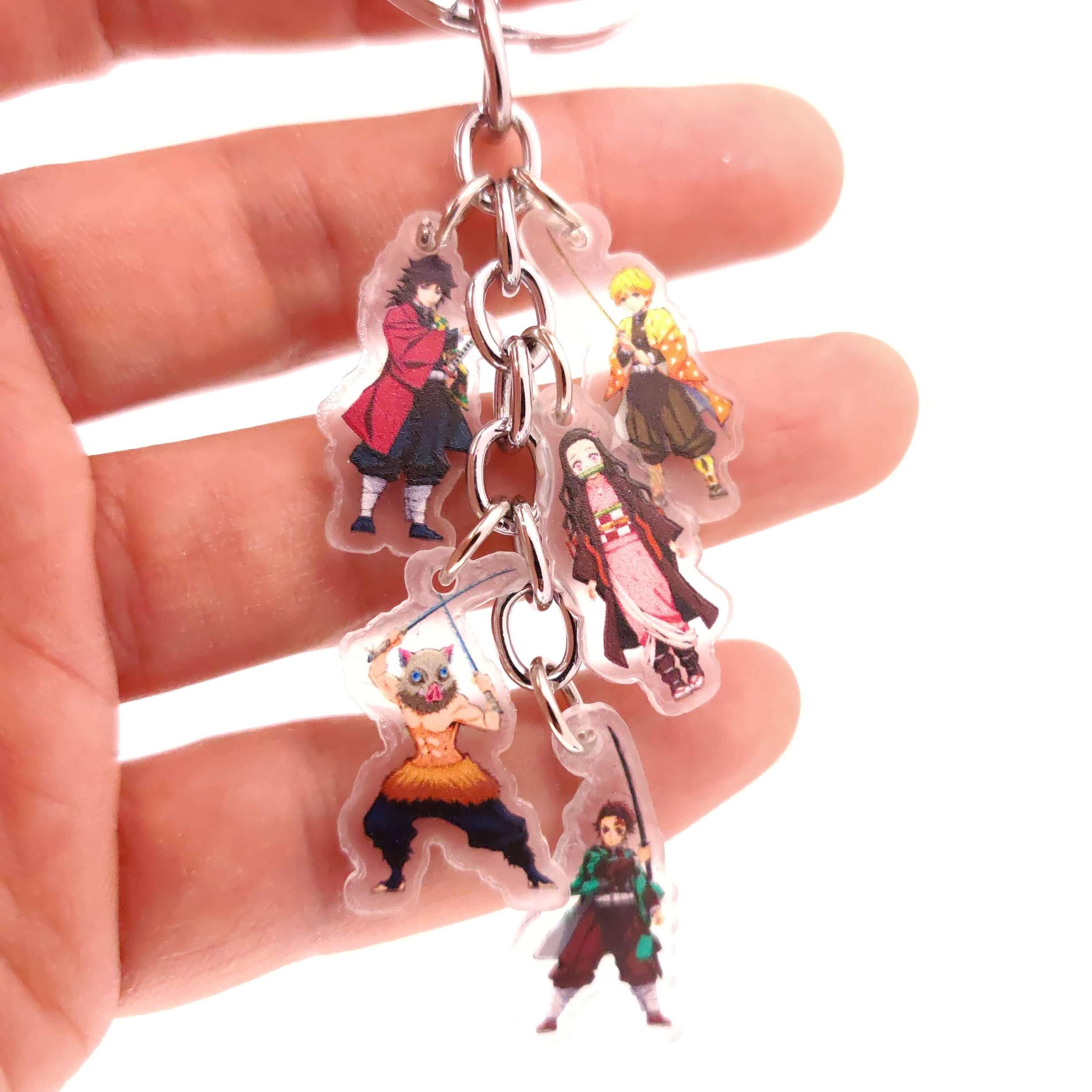 Demon Slayer 5pc Keychains - The Simple Merchant