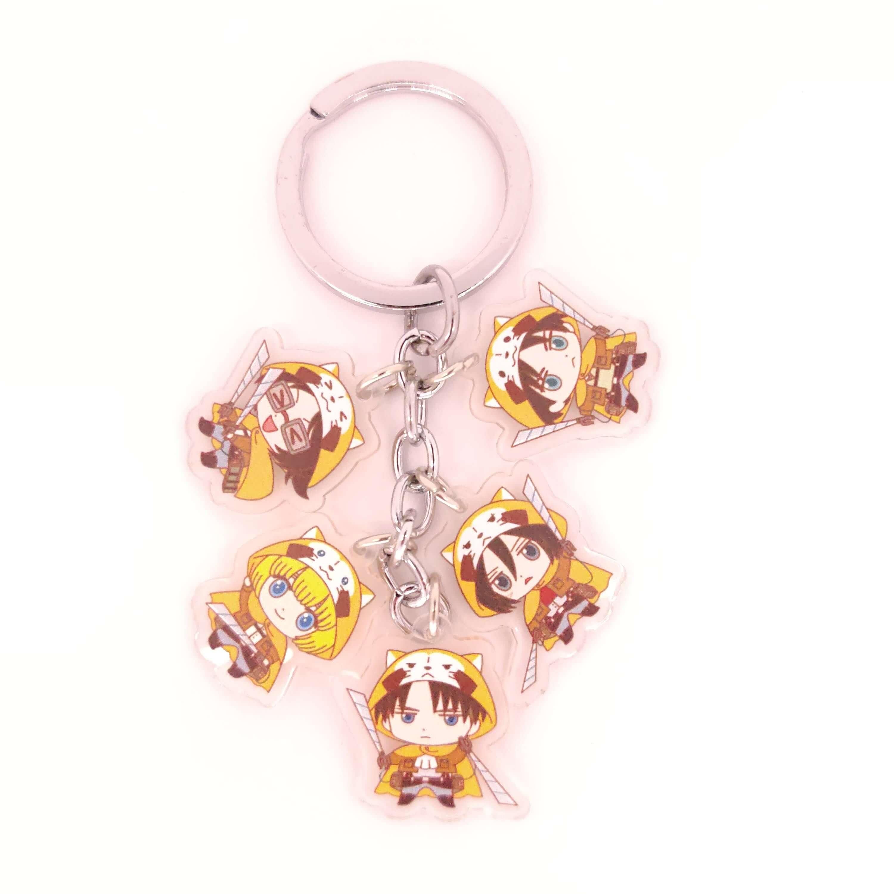 Attack On Titan 5pc Keychains - The Simple Merchant