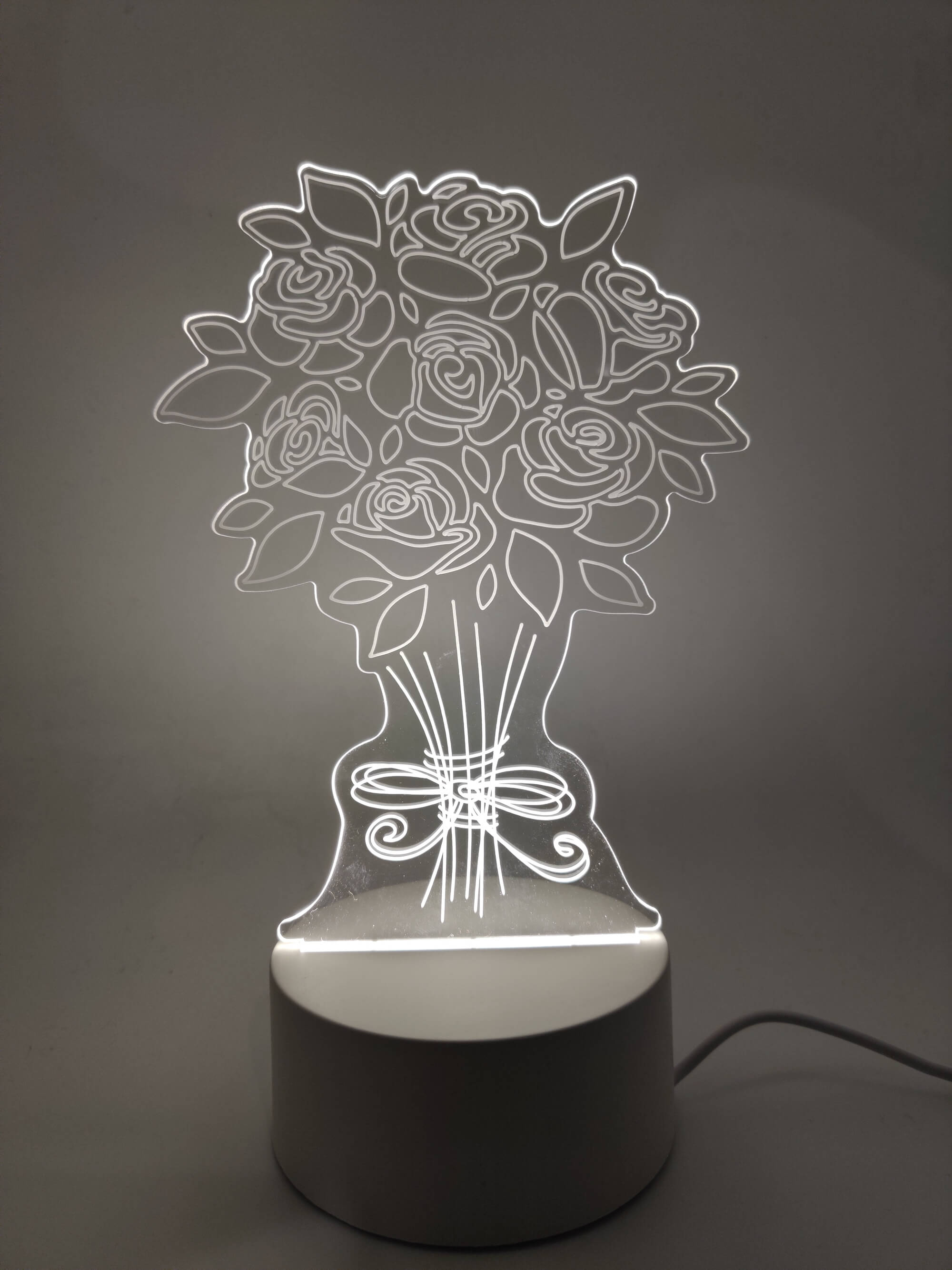 Roses Acrylic Nightlight