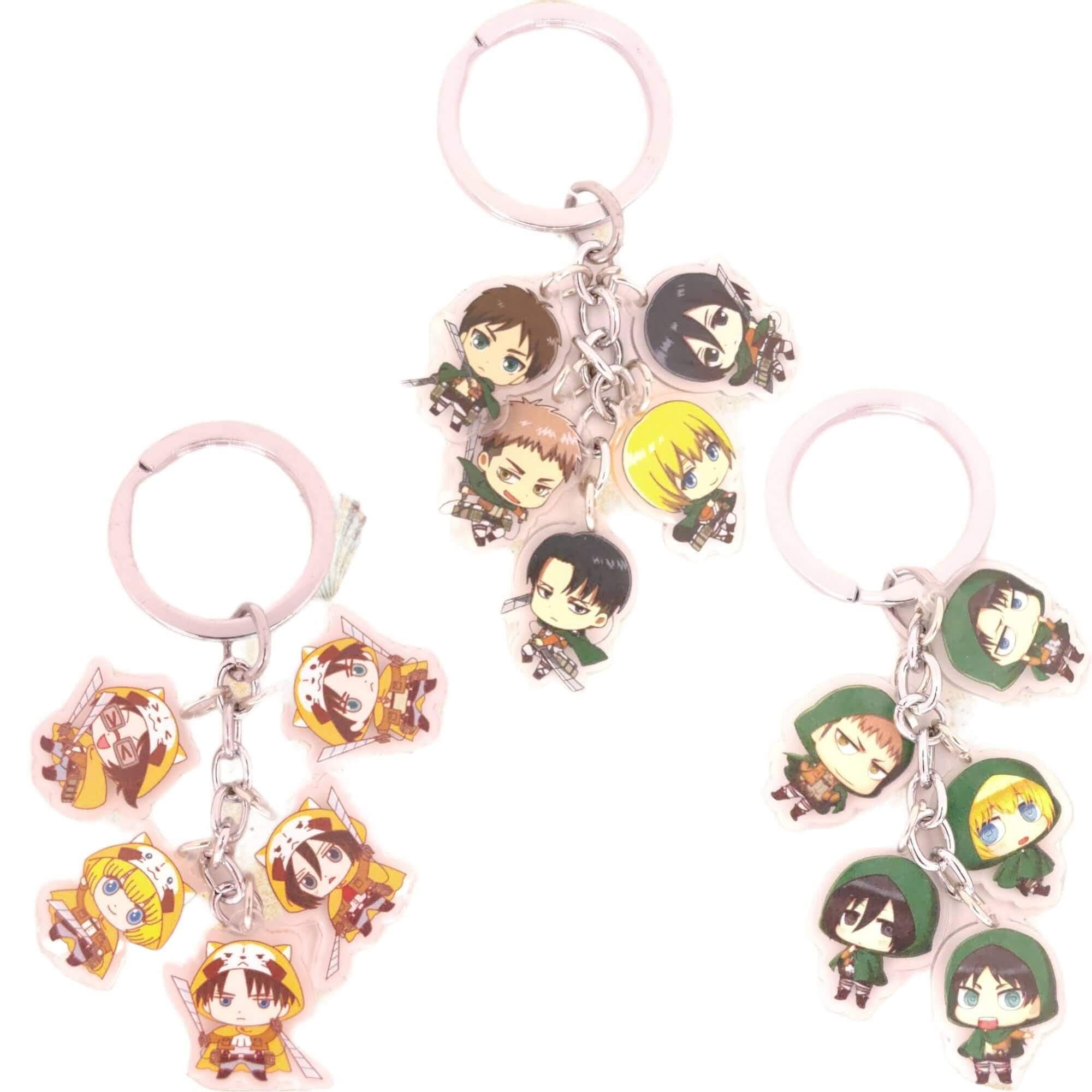 Attack On Titan 5pc Keychains - The Simple Merchant